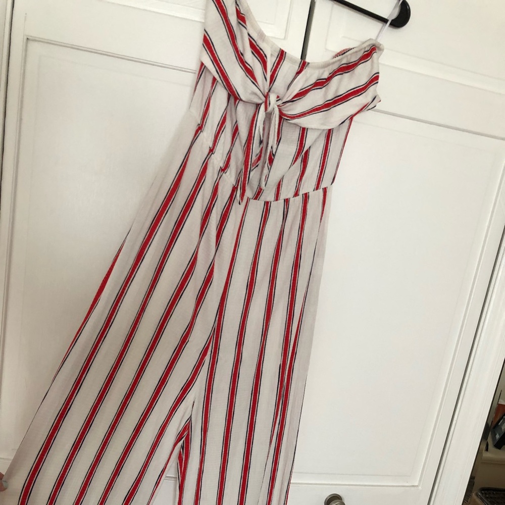 Red white and blue jumpsuit